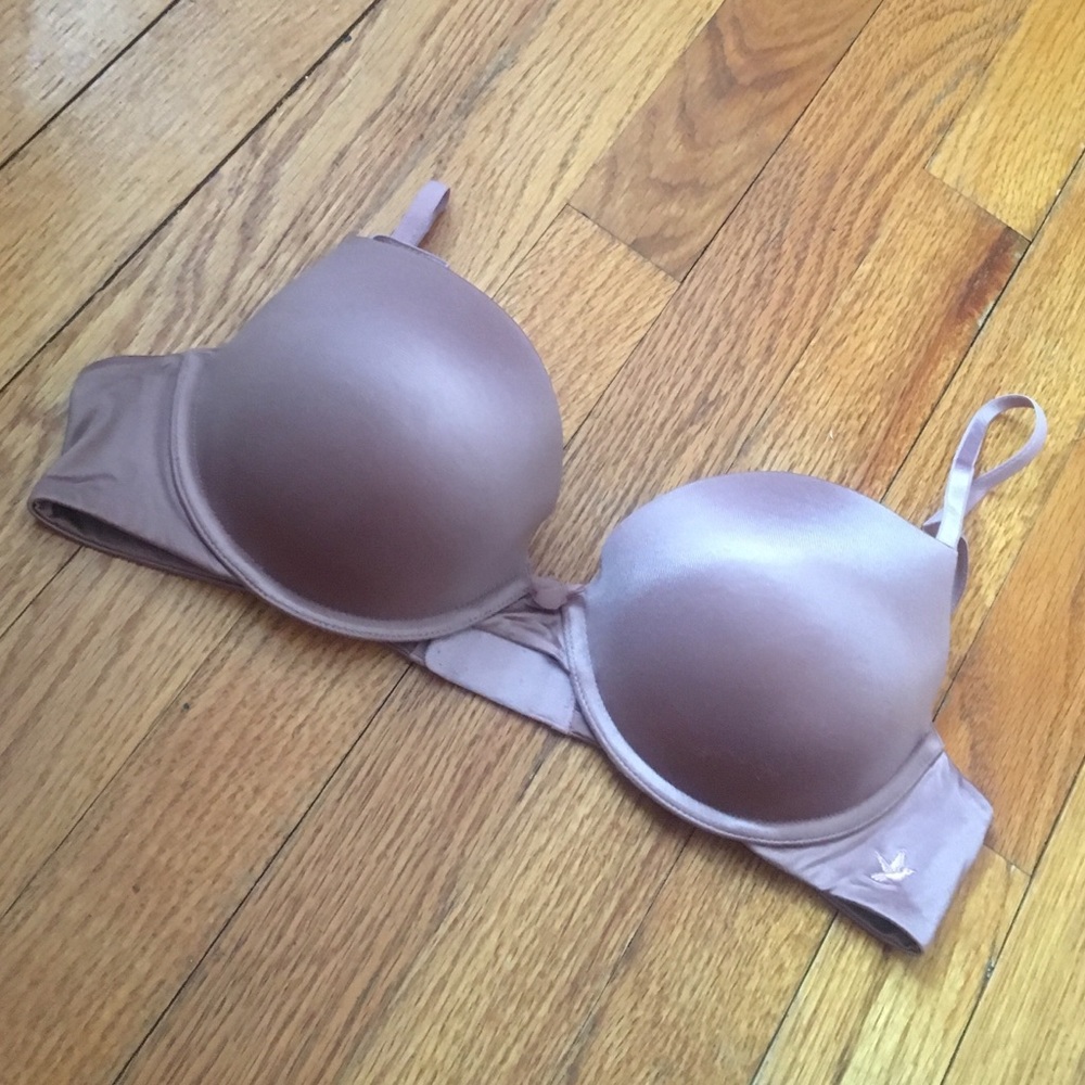 💕 Blush Rose Satin aerie Push-up Bra